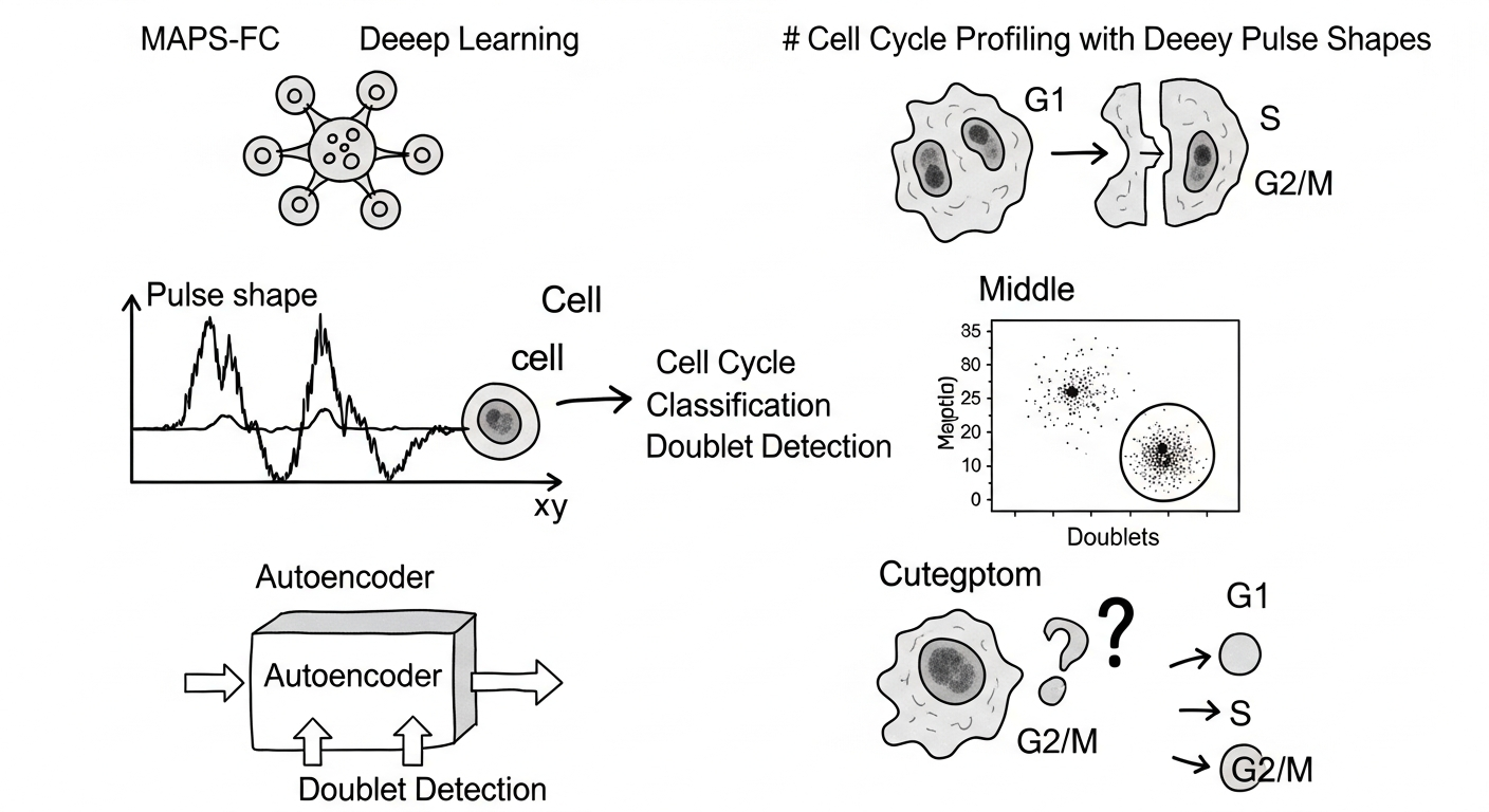 פרופיל מחזור התא מבוסס על צורות פולס ציטומטריות באמצעות רשתות נוירונים עמוקות